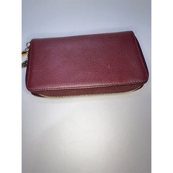 Michael Kors Brown Leather Wristlet Jet Set Travel Wallet and Credit Card Holder - Picture 2 of 12